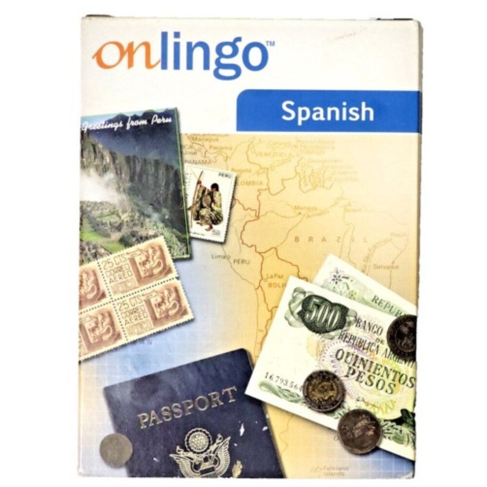 ONLINGO Spanish Level 1 Audio CD's & CD-ROM 3CD Set 1st Edition 2006